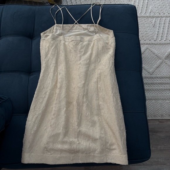 Elizabeth and James Cream Mini Dress - Picture 8 of 13